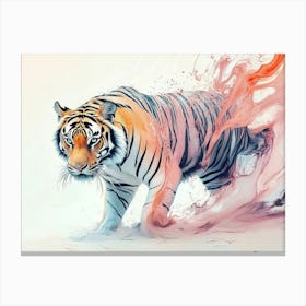 Tiger Animal Abstract 6 Canvas Print