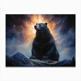 Bear In The Sky Canvas Print