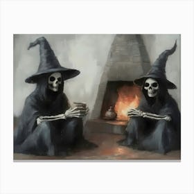 Two Witches 1 Canvas Print