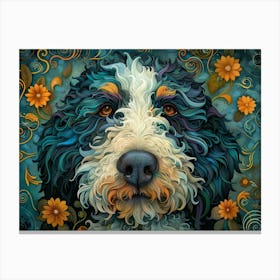 Bernedoodle Fine Art Portrait 1 Canvas Print