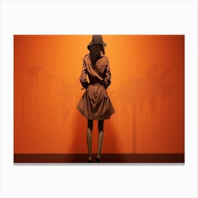 Woman In Hat 1 Canvas Print