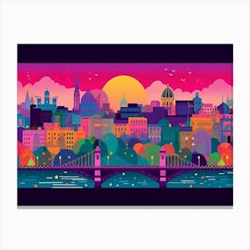 Budapest Skyline Canvas Print