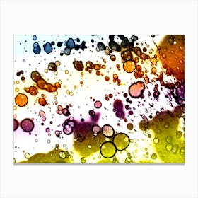 Abstraction Is Modern Colored Spots Canvas Print