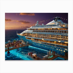 Default Experience The Opulence Of A Luxury Cruise Ship In A B 0 Canvas Print