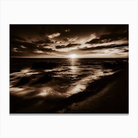 Sunset At The Beach 713 Canvas Print