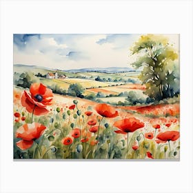 Poppyfields of Suffolk Canvas Print