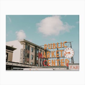 Pikes Place Market Canvas Print