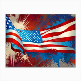 American Flag 4 Canvas Print