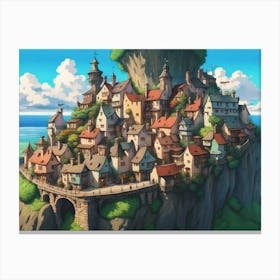 Castle In The Sky Canvas Print