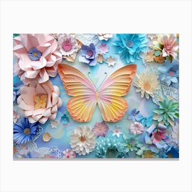Paper Butterfly 1 Canvas Print