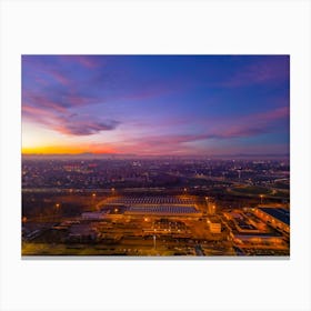 San Donato Milanese Tramonto Stampe d'Arte Canvas Print