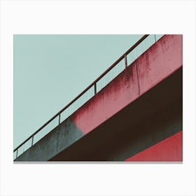 Bridge in Pink Canvas Print