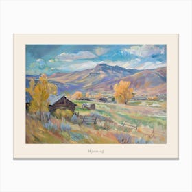 Western Landscapes Wyoming 3 Poster Canvas Print
