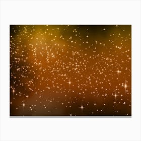 Shades Of Gold Shining Star Background Canvas Print