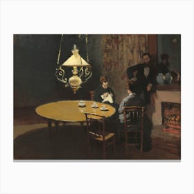 Interior, After Dinner (1868–1869), Claude Monet Canvas Print