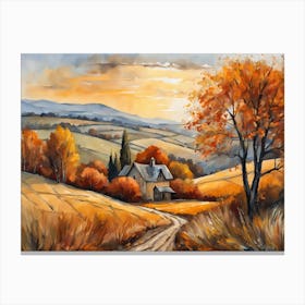 Autumn Landscape Painting (48) Canvas Print