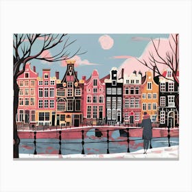 winter in Amsterdam Canvas Print