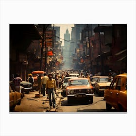 Slums Of Kolkata Canvas Print