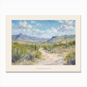 Western Landscapes Chihuahuan Desert Texas 4 Poster Canvas Print