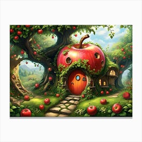 Fairy Apple Cottage #4 Canvas Print