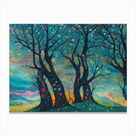 Trees In The Sky Canvas Print