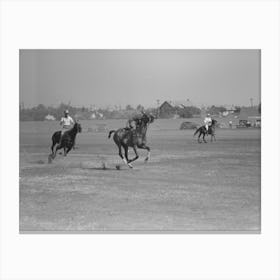 Activity During Polo Match, Abilene, Texas By Russell Lee Canvas Print
