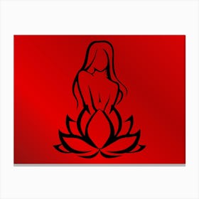 Lotus Girl Canvas Print