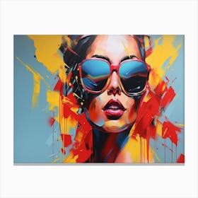 Woman In Sunglasses 14 Canvas Print