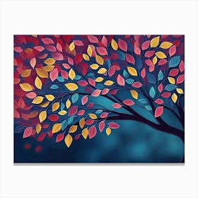 Colorful Tree 9 Canvas Print