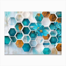 Hexagons Canvas Print