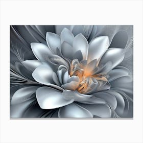 Fractal Flower Canvas Print