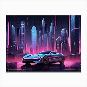 Futuristic Car Canvas Print