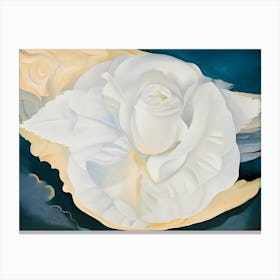 Georgia O'Keeffe - White Calico Rose, 1930 1 Canvas Print