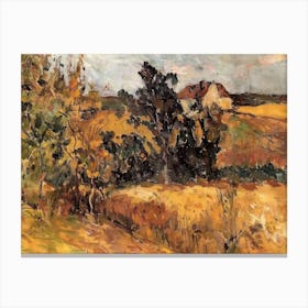 Fields Of Glory Painting Inspired By Paul Cezanne Canvas Print