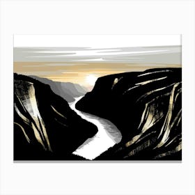 Yosemite Canyon Canvas Print