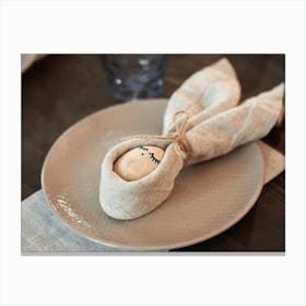 Easter Napkin Canvas Print