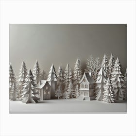 Christmas Village 1 Canvas Print