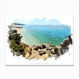 Drymades, The Albanian Riviera, Albania Canvas Print