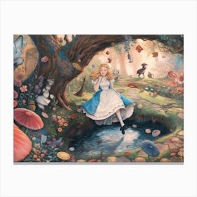 Alice In Wonderland Dreamscape Canvas Print