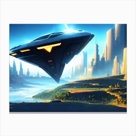 Alien Spaceship Canvas Print