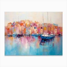 Boats In The Harbor 1 Canvas Print