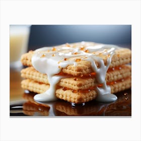 Biscuits With Icing Canvas Print