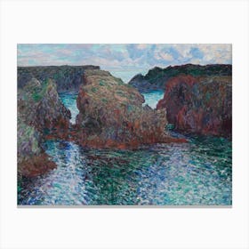 Claude Monet'S Cliffs Canvas Print