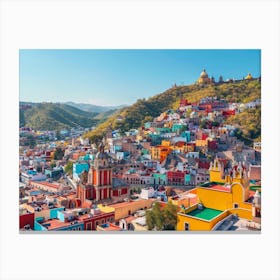 Colorful Mexican City 1 Canvas Print