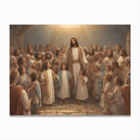 Jesus In The Temple Canvas Print