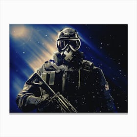 Light Of Heroes ― Mute Tom Clancys Rainbow Six Siege Sas Canvas Print