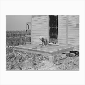Untitled Photo, Possibly Related To Southeast Missour Farms Project, House Erection, Shop Assembled Por Canvas Print