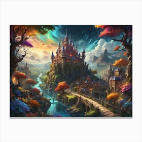 Fairytale Elemental Kingdom Canvas Print
