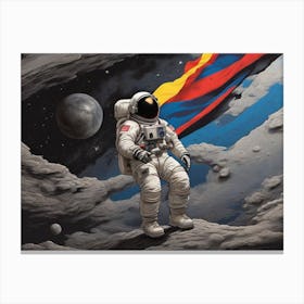 Astronaut In Space 16 Canvas Print