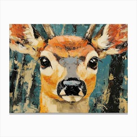 Deer In The Woods 3 Canvas Print